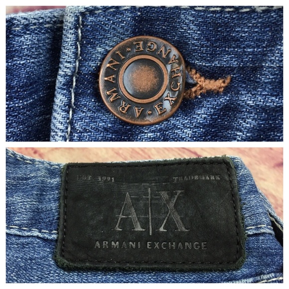 A/X Armani Exchange flare leg denim Jean size 4r - Picture 5 of 8